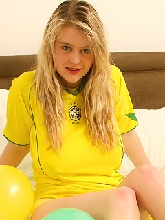 Sweetie playing with her fun bags